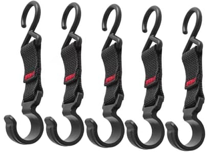 QOKLIYUI 5 Paket/los 5 stücke Strap S Haken Markise Klammern Lagerung Haken Camping Haken Rack Hängende Lagerung Kleiderbügel Haken Funktionale