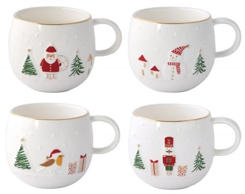 Easylife - Mug en Porcelaine Design en Boite Cadeau Let It Snow 400ml Modèle Aléatoire Vendu à l'unité - EASYLI