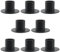 MOUYAT 8 Pcs Black Candle Holders, Cylindrical Candlestick Pillar Holder, Vintage Iron Candle Sticks Holders for Home Party Wedding Valentine Christmas Decoration, 2cm