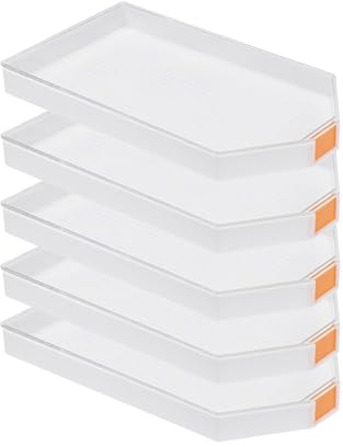 Ideen mit Herz Lot de 5 plateaux de peinture diamant avec couvercle | Accessoires | Navires | Organisateur pour pierres de peinture diamant | DIY | 15,5 cm x 8,8 cm x 1,4 cm