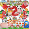 Decoración Cumpleaños Granja de Zenon 2 Años, Globos de Cumpleaños Granja de Zenon, Globos para Cumpleaños Niño Niña 2 Años, Infantiles Decoracion Animales Granja (Decoracion Granja de Zenon 2 Años)