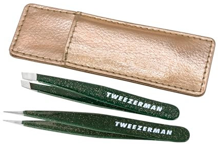 Tweezerman Enchanted Garden Mini Pinzette Set - Augenbrauenpinzette für Frauen und Männer