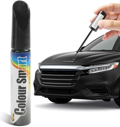 Flaconi Car Scratch Remover Pen,Touch up Paint for Cars,Automotive Paint,Quick & Easy Solution to Repair Automotive Scratches,Suitable for Plastic Roofs,Engine Covers,Bumpers (Black)