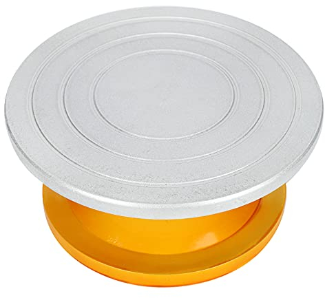 Plato Giratorio de Cerámica Multifuncional para Esculpir, Diseñar Arcilla, Hacer Modelos y Decorar pasteles: Suministros de Arte de Calidad para Artesanos