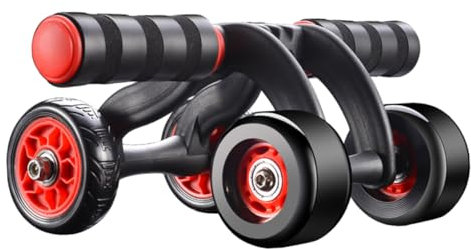 BCOATH Bauchmuskelrad Mit Stummschaltung Räder Und Kniematte Fitness-roller Für Muskelaufbau Und Kalorienverbrennung Heimtrainer Für Bauchmuskeln