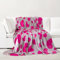 GREATOYAR Manta de Franela para Sofá, Manta de Franela para Cama, Manta para Mascotas, Mantas Ligeras, Extra Cálido, Sobrecama, Caliente, Transpirable para Otoño e Invierno, Corazón Fucsia, 160X220cm