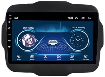 Android 14 Autoradio per Jeep Renegade 2014-2019, 9 Pollici Android 14 Doppio Din Car Auto Radio con Carplay con Schermo con Bluetooth GPS Navi WIFI Posteriore USB Wifi(M400S 4G+64G)