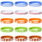 GORGECRAFT 35 Stück 5 Stile Sport Silikonarmbänder Gummi Super Fußball Armbänder 6cm ID Rugby Motivierendes Gummiarmband Partygeschenke Für Frauen Und Männer Inspirierende Themendekorationen Auszeichn