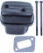 Werkzeugzubehör Schalldämpfer-Auspuffschalldämpfer-Baugruppe mit Schraubenbolzen-Dichtungssatz für kompatibel mit Husqvarna 340 345 346XP 350 351 353 Kettensäge 503862803 503879602
