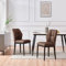 Bekrvio Esszimmerstühle 2er Set, Moderne Kunstleder Dining Chairs ohne Armlehnen mit hoher Rückenlehne & Rautenmuster, Polsterstuhl für Esszimmer, Küche oder Wohnzimmer, bis 150 kg belastbar
