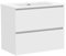Baikal Mueble de Baño Klay. Mueble MONTADO. 2 Cajones Suspendido con Lavabo. Armario de Baño. Lavabo Ceramico. 80cm Blanco.
