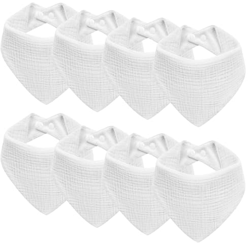 Kewlife gift Lätzchen Baby Musselin Dreieckstuch Baby Halstuch Verstellbare für Junge und Mädchen