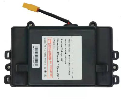 36V 4.4AH 10S2P Batería Recargable de Iones de Litio Placa de protección BMS integrada para patinetes eléctricos y Bicicletas de Equilibrio eléctricas 36V 4.4Ah,XT60