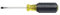 Klein Tools 601-3 3/16-Inch Flat Head Screwdriver, Made in USA, Cabinet Tip with 3-Inch Round Shank and Cushion Grip Handle