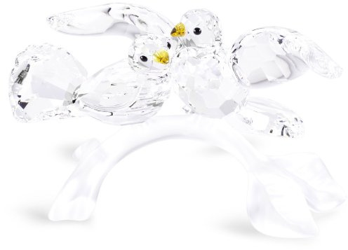 Swarovski Kristallfiguren Turteltauben 657378