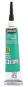 Pébéo Vitrea 160 Tube de Peinture sur Verre Relief Transparent Émeraude 20 ML