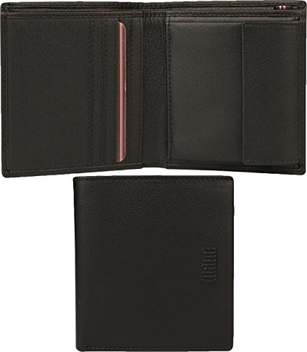 Mano M19803BK Portemonnaie, vertikal, klein, Schwarz
