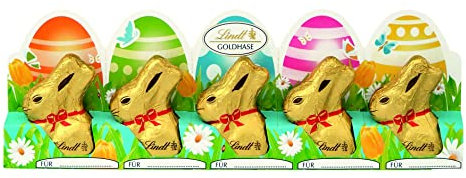 Lindt & Sprüngli Mini Goldhase, Perforiert, 5er Pack (5 x 50 g)