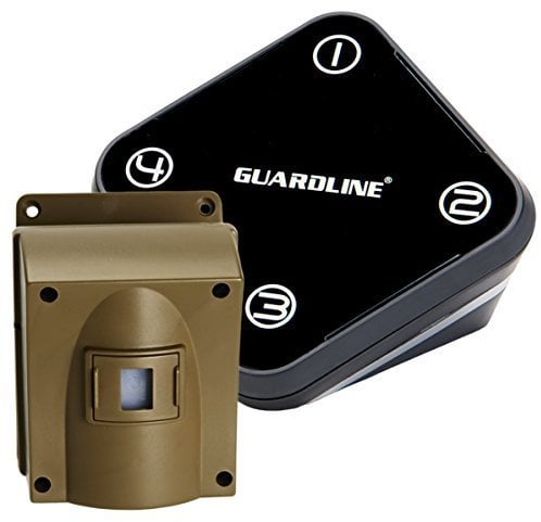 Guardline Wireless Driveway Alarm. Professional Outdoor Motion Sensor & Detector Alert System w/.