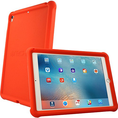 TECHGEAR Coque Bumper pour iPad Air 3 2019 / iPad Pro 10.5 Pouces, Coque de Protection Caoutchouc Résistante aux Chocs avec Bords et Coins Renforcés + Film de Protection [Rouge]