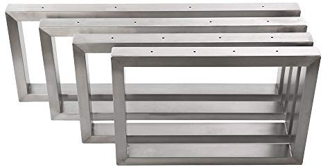 KTC Tec Waschbecken Konsole Edelstahl Träger TRG30x30mm-250/350 Waschtisch Wandkonsole Regalhalter Konsolenhalterung Gestell (1 Paar)