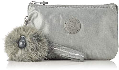 Kipling Damen Creativity Xl Münzbörse Grau (Metallic Stony)