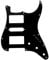 Musiclily Pro 11 Löcher HSH Strat Pickguard Gitarren Schlagbrett für Fender American/Mexican Standard Stratocaster Modern Style E-Gitarre,3 lagig Schwarz
