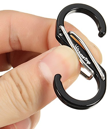 TuToy Shinetrip Edc S Shape Type Buckle Double Gated Carabiner Key Ring Clip Hook - S