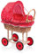 AZZAP Weidenwagen Weidenkorb Korb Weide Puppenwagen Holz