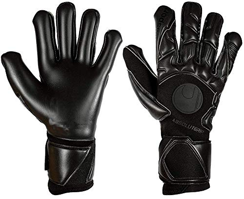 uhlsport ABSOLUTGRIP HN Torwarthandschuhe Herren, Torhüter, Torwart - Schwarz für Erwachsene, Diverse Größen