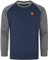 REPUBLIX Herren Basic College Sweatjacke Pullover Hoodie Sweatshirt R5040 Navyblau/Anthrazit L