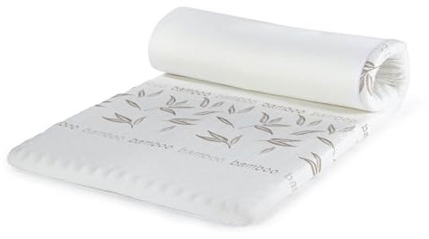 Cubierta de Colchón Vitapur BambooRelax - Espuma de Memoria Prensada en Frío de 6 cm, con Estructura Ortopédica