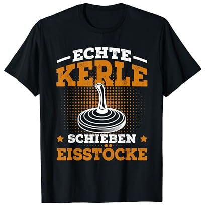 Stockschießen lustiger Spruch Eisstockschießen Geschenk T-Shirt