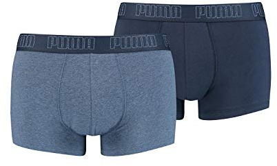 PUMA 2 er Pack Short Boxer Boxershorts Men Pant Unterwäsche kurz 100000884, Farbe:007 - Denim, Bekleidungsgröße:M