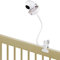 Gooseneck Baby Monitor Mount for Motorola, Owlet, VAVA, Arlo Baby Monitor and Most Universal Baby Monitor Camera, Flexible Baby Monitor Holder Without Tools or Wall Damage - White