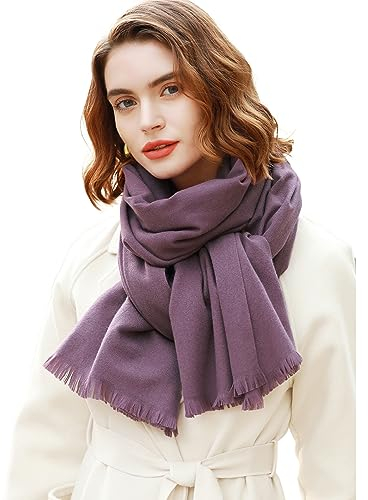 RIIQIICHY Damen Schal Winter Lila Pashmina Stola Festlich Herbst xxl schals Tücher für Abendkleider Frauen Hochzeit Schultertuch Frühling