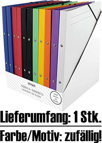 Stylex 41014 Ringbuc, Farbig Sortiert, 25mm Ringdurchmesser