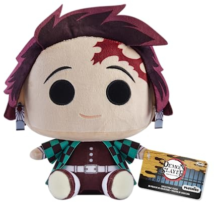 Funko Plush: Demon Slayer - 7 Tanjiro Kamado- Peluche da Collezione - Idea Regalo per il Compleanno - Merchandising Ufficiale Peluche per Bambini e Adulti - Ideale per Anime Fan E Fidanzate