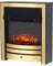 Endeavour Fires Roxby Inset Electric Fire Brass Trim and Fret, 220/240Vac 1&2kW, 7 Day Programmable Remote Control Freestanding Electric Fire (with full depth spacer)