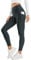 CRZ YOGA Damen Thermo Leggings mit Taschen Winter High Waist Fleece Sportleggins Yoga Leggins Warm Thermal Sporthose - 64 cm Melanit 44