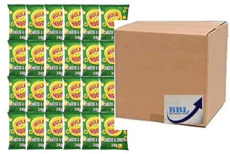Cheese & Onion Flavour Potato Rings 32 X 34G Full Box