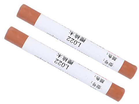 2 Pcs Meubles Peinture Plancher Crayon Meubles Peinture Réparation Cire Crayon Réparation Crayon Scratch Patch Peinture Stylo Bois Composite Matériel De Réparation (Merisier)
