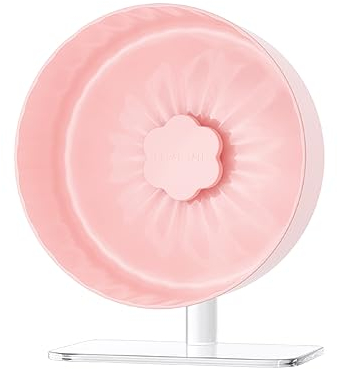 Bucatstate Hamsterrad, 26cm Laufrad Hamster Leise Hamster Spielzeug rutschfeste für Zwerghamster Mäuse Eichhörnchen Chinchillas Kleintier Haustier (Starlight 2.0-Pink)