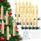 cimetech 20 LED Schwebende Kerzen Lichterkette Weihnachtsbaum Christbaumkerzen Kabellos Dimmbar Kerzenlichter Flammenlose Weihnachtskerzen für Weihnachtsdeko Innen, Hochzeit, Geburtstags, Party