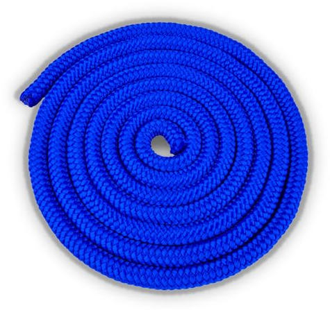 HAEST Springseil für Kinder & Erwachsene | 3,00 m Länge | Blau | 120 g Gewicht | Ideal für Schul- und Vereinssport | Robust & Anpassbar