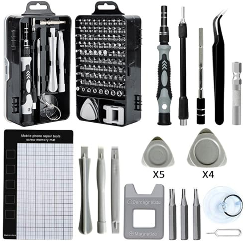 115 in 1 Precision Screwdriver Set, Mini Magnetic Screwdriver Sets, Repair Tools Kit, Hand Screwdriver Set for Laptop PC PlayStation Gamepad Phone Tablet