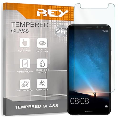 REY 2X Protector de Pantalla para Huawei Mate 10 Lite/Honor 9i / G10 / MAIMANG 6, Cristal Vidrio Templado Premium