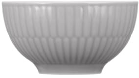 Seltmann Weiden Amina Silbergrau Dipschale, 8 cm, Kleines Snackschälchen mit dezentem Relief-Muster, Spülmaschinen- und Mikrowellenfest, Porzellan, Grau