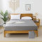 bienDo Bamboo Fitted Sheet, Double Bed, Grey, Vegan Silk, 35CM Deep Bedding Linen, 400 Thread Count, Softer than Brushed Egyptian Cotton, Cooling & Hypoallergenic for Sensitive Skin