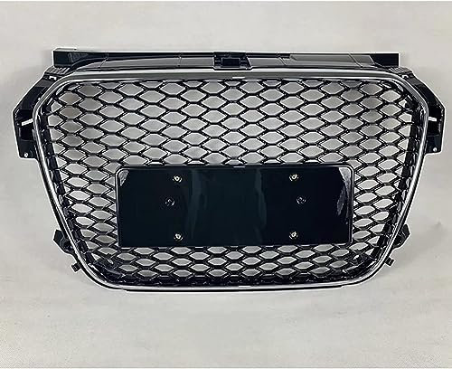 Auto Griglie Anteriori Radiatori per Audi A1/S1 2010 2011 2012 2013 2014, Esterne Carrozzeria Griglia Paraurti Anteriore Ricambio Accessori,A/Silver